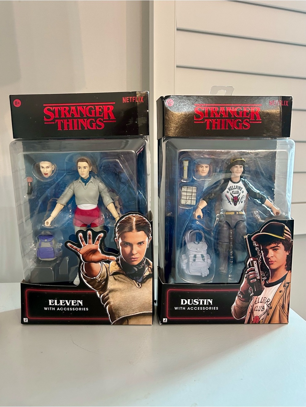 Jazwares Stranger Things Eleven & Dustin Upside Down Collector Action Figures